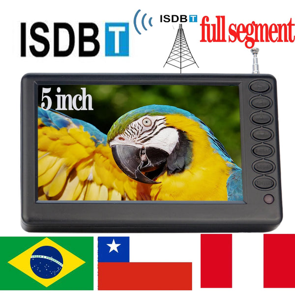 LEADSTAR Rechargeable D5 5 Inch 800*480 Portable Mini Tv With DVB-T2 ATSC ISDBT FM ATV USB Battery Pocket tv Watch Any Where