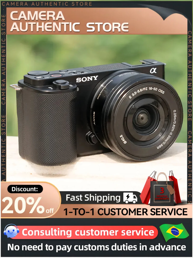 SONY Alpha ZV-E10 Mirrorless Camera ZVE10 APS-C E-Mount Digital Camera Body Or With 16-50mm Lens Professional photography camera