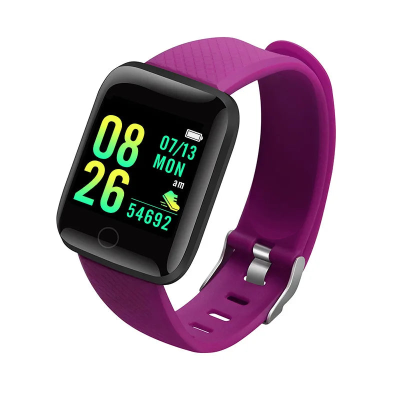 Smart Watch 116Plus D13 Y68 Sport Wristband Running Fitness Monitor Track Heart Rate Message Remind Men Smartwatch Woman Clock