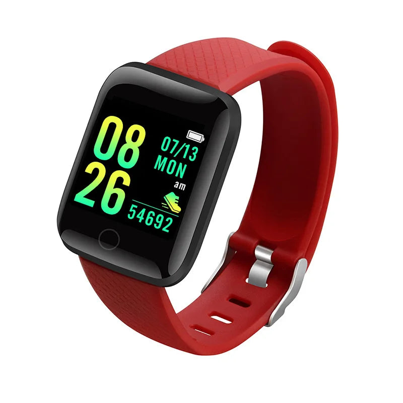 Smart Watch 116Plus D13 Y68 Sport Wristband Running Fitness Monitor Track Heart Rate Message Remind Men Smartwatch Woman Clock