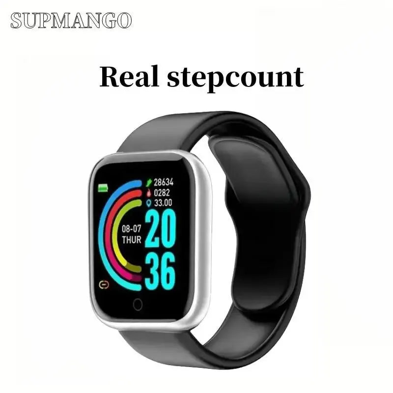 Customized True Pedometer Chip Multifunctional Smart Watch Men Women Bluetooth Connected Phone Music Fitness Sports Bracelet